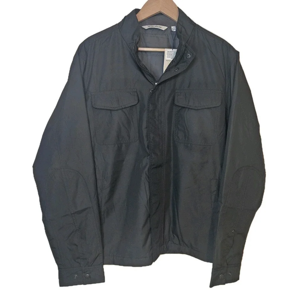 Peter Millar Norfolk Bomber Jacket /‎ MF24Z03 / Color Black / Size L
